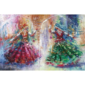 Bandah Ali, 24 x 36 Inch, Acrylic on Canvas, Figurative-Painting, AC-BNA-022